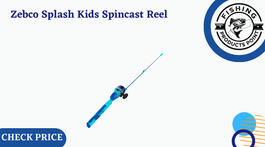 Zebco Splash Kids Spincast Reel and Fishing Rod Combo (Cheap Baitcasting rod for 2022)