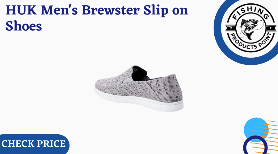 HUK Men's Brewster Slip on Wet Traction Fishing & Deck Shoes