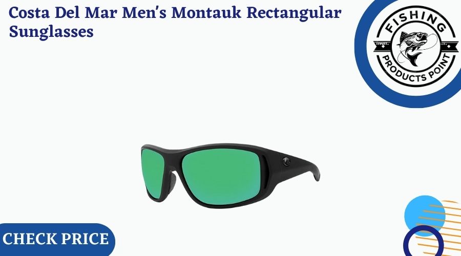 Costa Del Mar Men's Montauk Rectangular Sunglasses