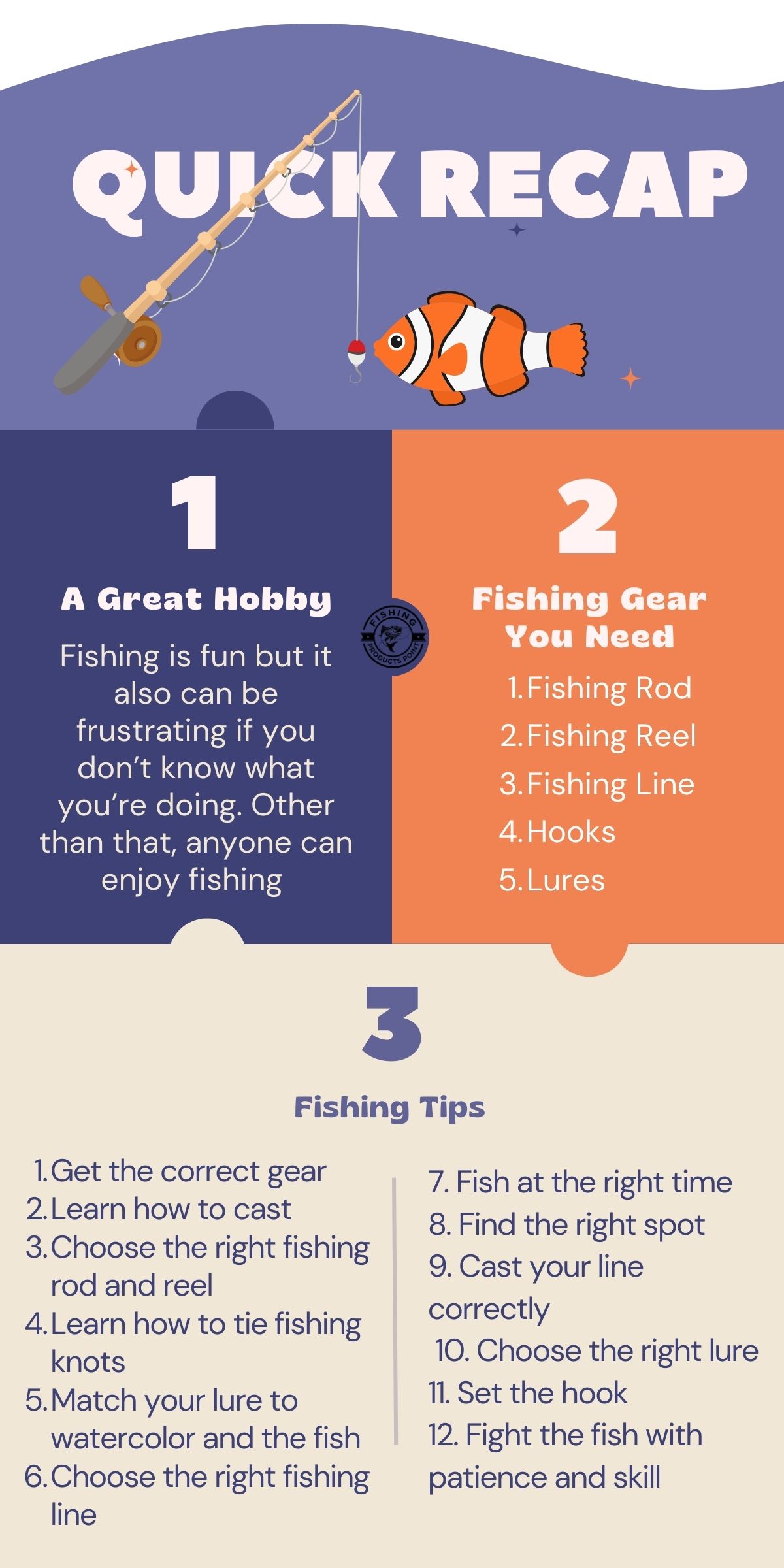 how to catch fish easily infographic